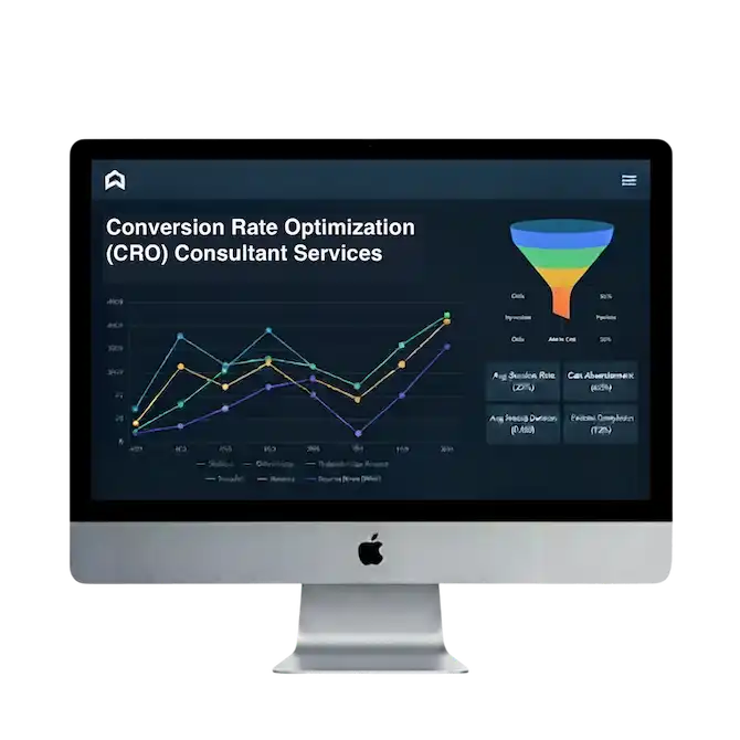 Conversion rate optimization consultant specialist improving website performance and increasing conversions for businesses.