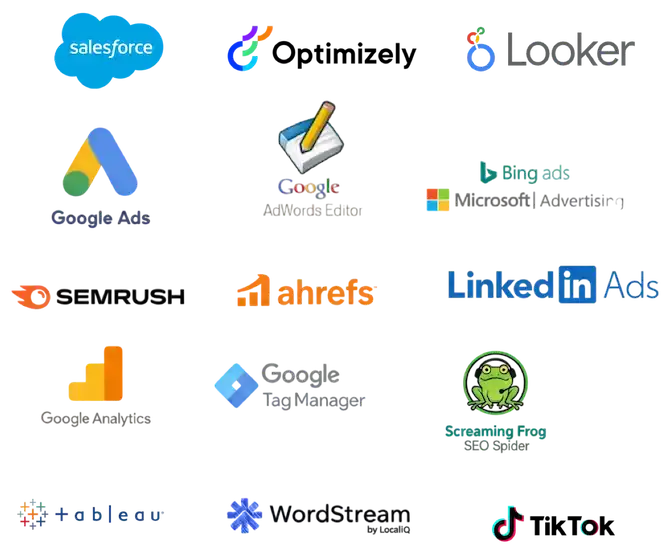 Performance marketing consultant MarTech stack used by TimeZ Marketing to optimize campaigns and drive measurable results.