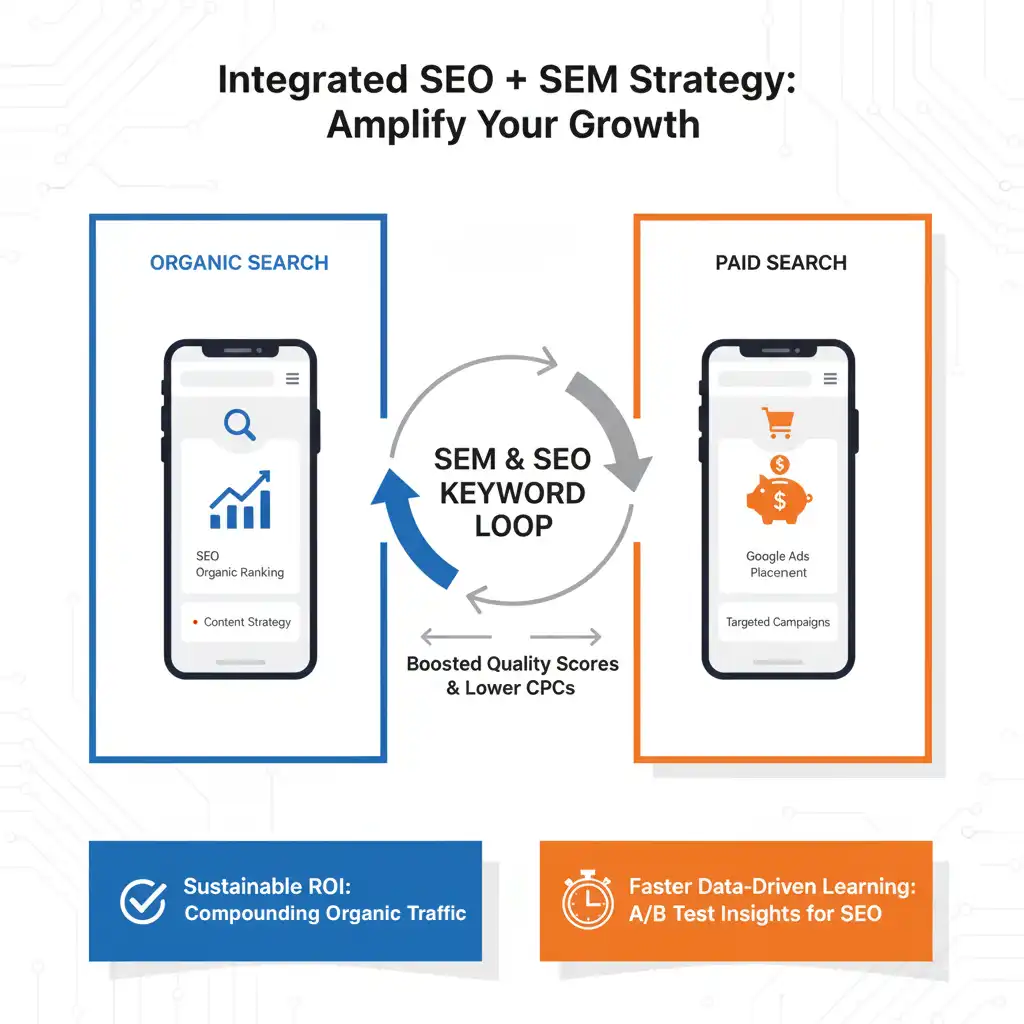 Why choose a combined approach with an SEO and SEM service consultant TimeZ Marketing