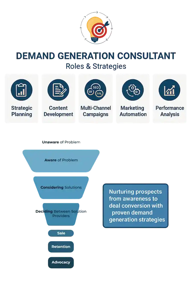 What does a demand generation consultant do? TimeZ Marketing explains how consultants drive leads, pipeline, and revenue.