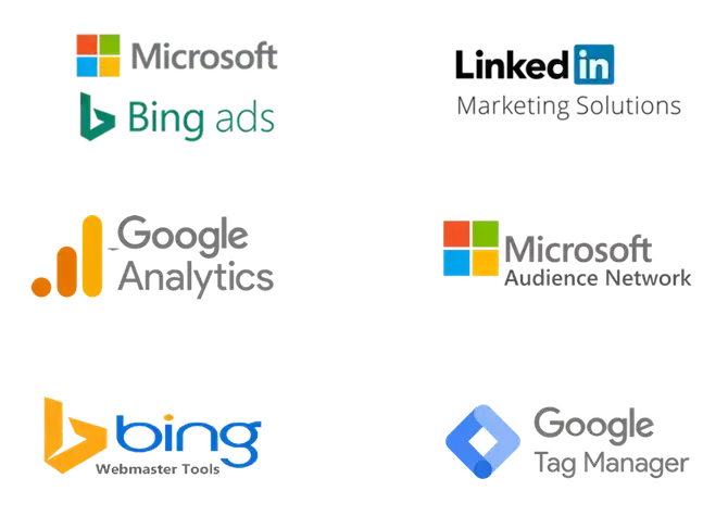 Tools and technology stack used for Bing Ads management by Microsoft Ads certified consultant TimeZ Marketing